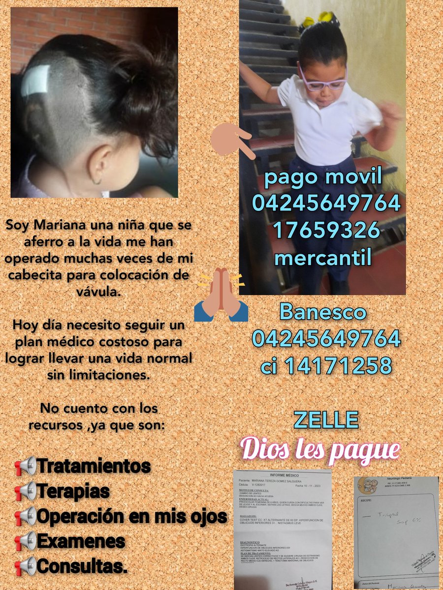 mariani87784922's tweet image. Tengo ojeras d no dormir bien😭 por favor les ruego m AYUDEN para adquirir mis tratamientos el anticonvulsivo cada 3 días s m termina y lo he tomado intermitentemente ,la amp d pubertad es d alto costo faltan $350 cada aporte suma.
pm
04245649764
17659326
mercantil