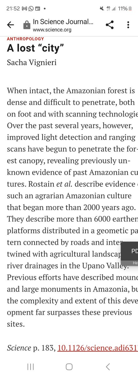 Mal vamos! De este trabajo doi.org/10.1126/scienc… se pueden decir muchas cosas (buenas), se puede resaltar su significación para entender mejor el pasado y el presente. Pero <a href="/ScienceMagazine/">Science Magazine</a> lo presentarde la peor forma posible, dando una imagen tópica y nociva de la arqueologia