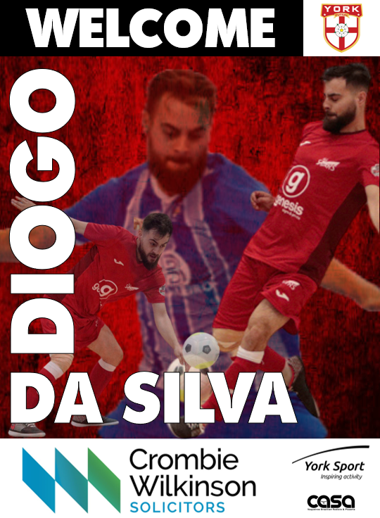📢Exciting News Alert!
Introducing Diogo da Silva🇵🇹⚽️ 
From Sporting Club Southend to York Vikings: Diogo da Silva has chosen York Vikings as his new home.
Join the Vikings Rebuild, Secure your front-row seat SUNDAY 14th JANUARY 4.45pm.
#yorkfutsalrebuild