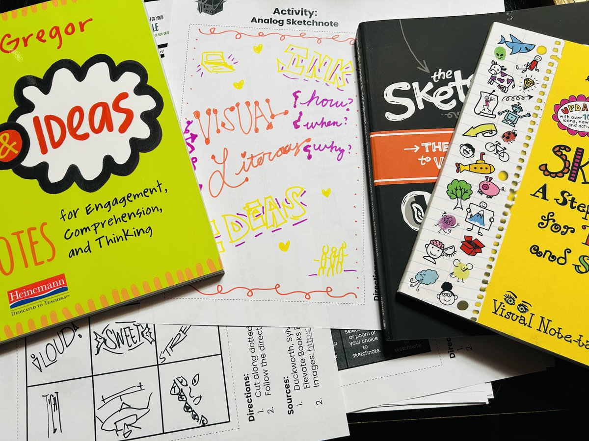Working my way through the Doodle for your Noodle PD #REMCSketch <a href="/myedtechworld/">Sarah Wood</a> on this snow day❄️🥶🎨📒