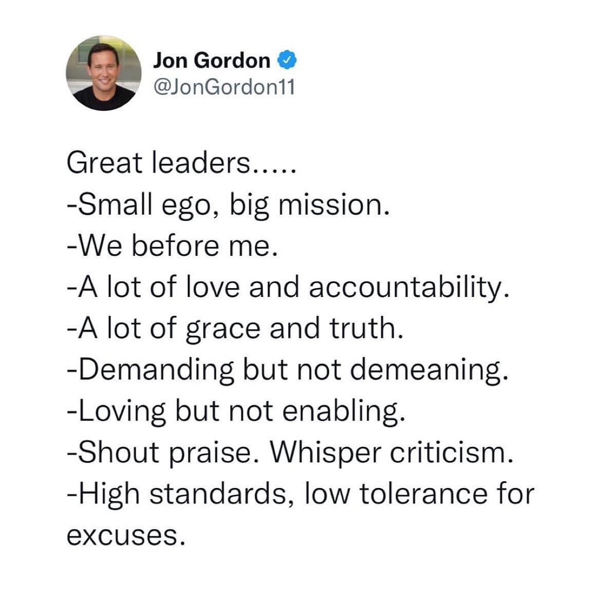 Jon Gordon tweet media