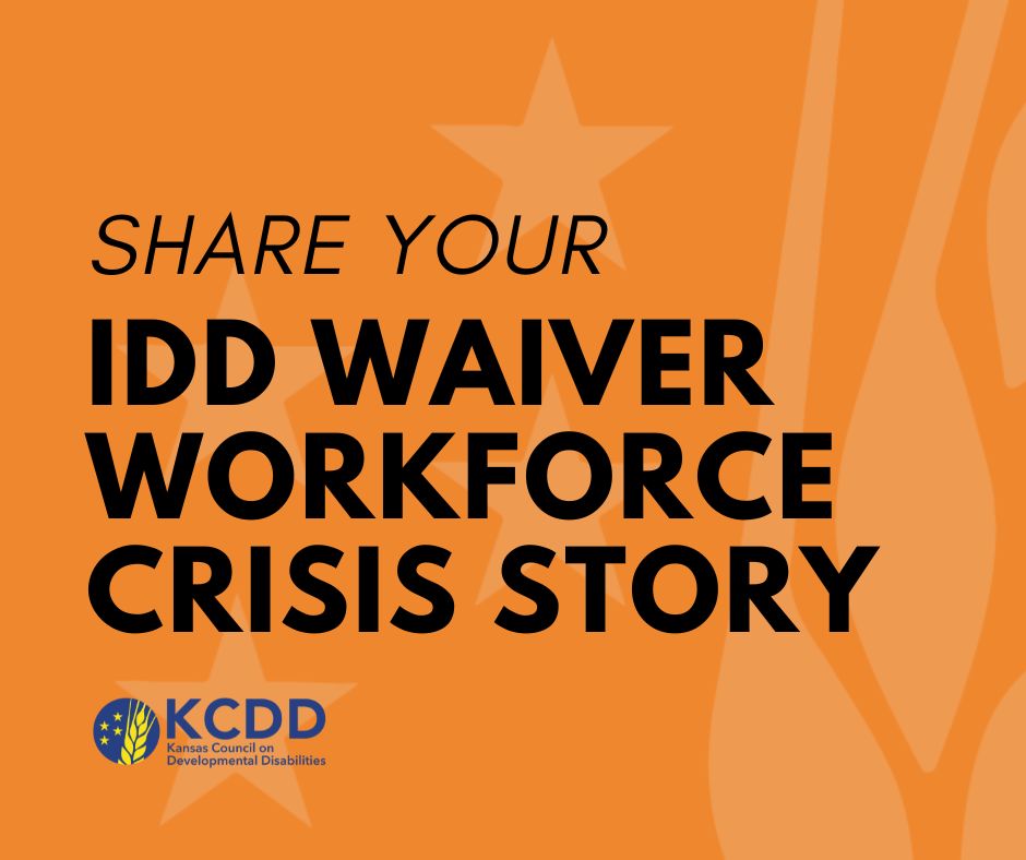 KS_DD_Council's tweet photo. SHARE YOUR STORY 🎤🎤🎤 

KCDD is working to eliminate the Intellectual and Developmental Disabilities (IDD) waitlist and improve the workforce crisis in Kansas. As part of our advocacy efforts, we need to hear your story!

https://t.co/UeauzJqZ8P https://t.co/hetwdBE4CT