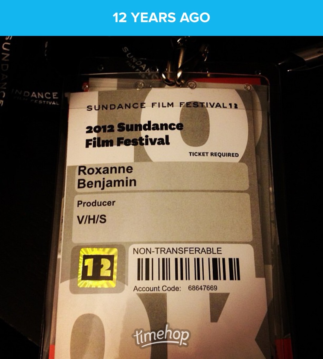 Twelve whole years ago V/H/S got into Sundance. Holy shit time flies. Love me some tv directing but I’m SO itching to direct another film this year. I also miss the camaraderie of anthologies. It was a great time.