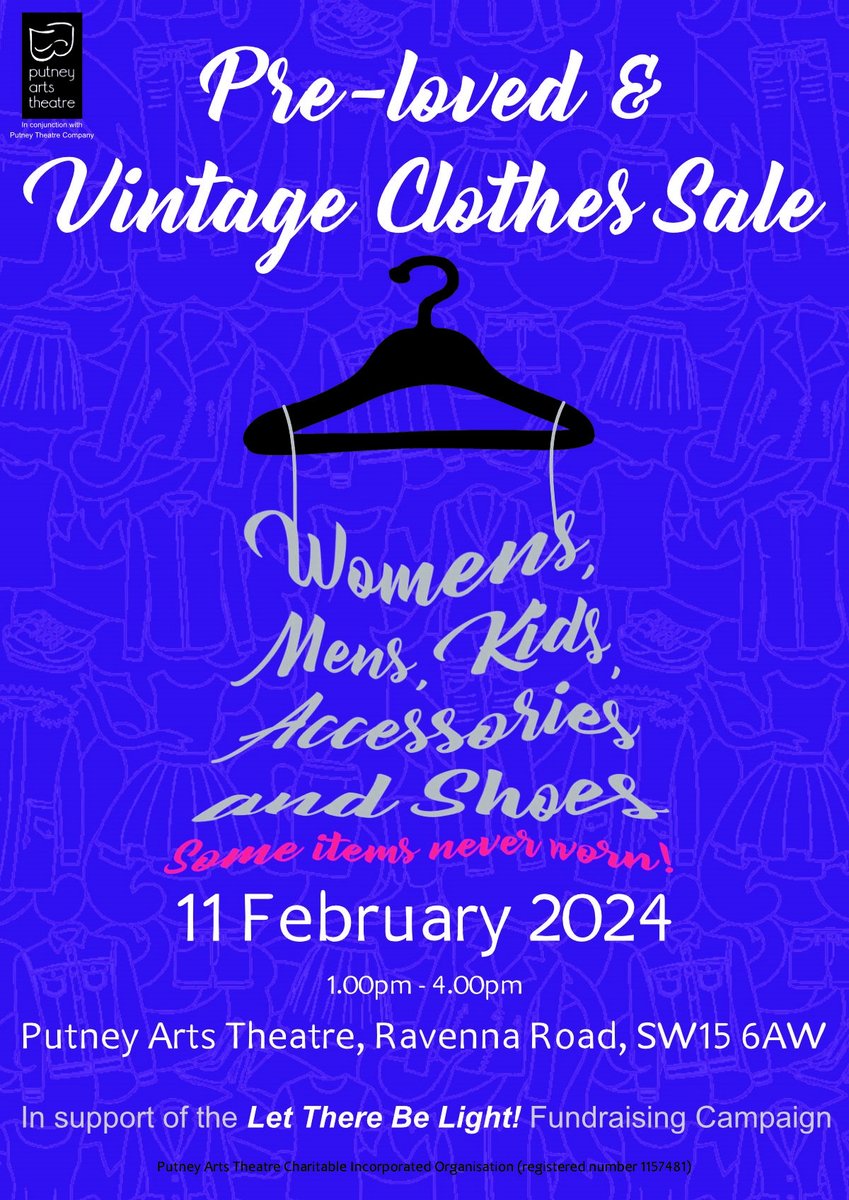 PutneyTheatre's tweet photo. @putney_bid check out our sale! https://t.co/36haFZLPub