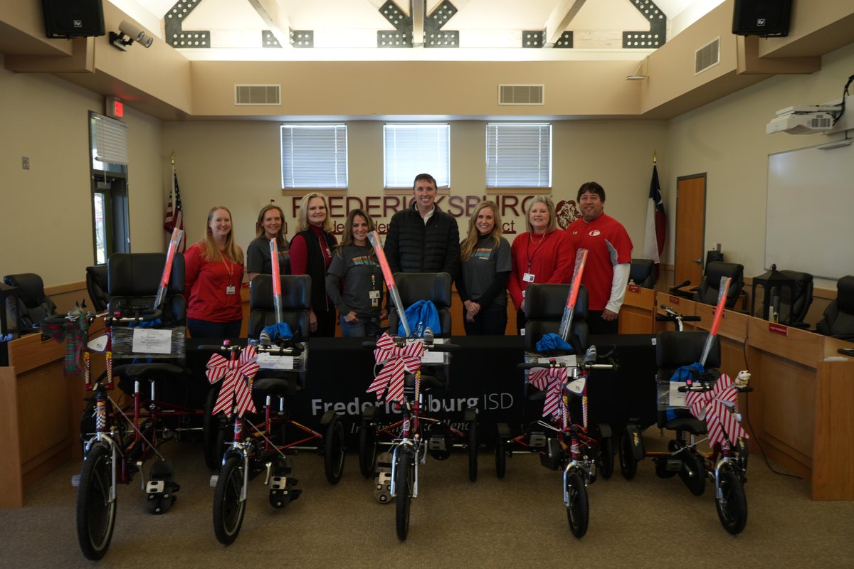 The Believe It Foundation delivered thousands of dollars worth of adaptive bikes to each of our campuses today. We are thankful for this incredible donation and the opportunities they have given our students.
#FISDBillies #BelieveItFoundation