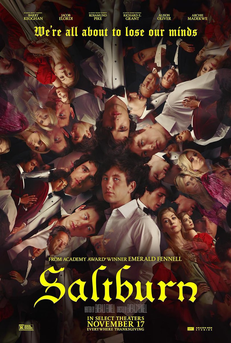 Salt burn is a work of art. An absolute masterpiece from start to finish; We were captivated. Every aspect is a 10/10 for me.

<a href="/keoghan92/">Barry Keoghan</a> is mesmerising 

The whole concept is genius 

A must watch 

This could be the best film I’ve seen since shawshank