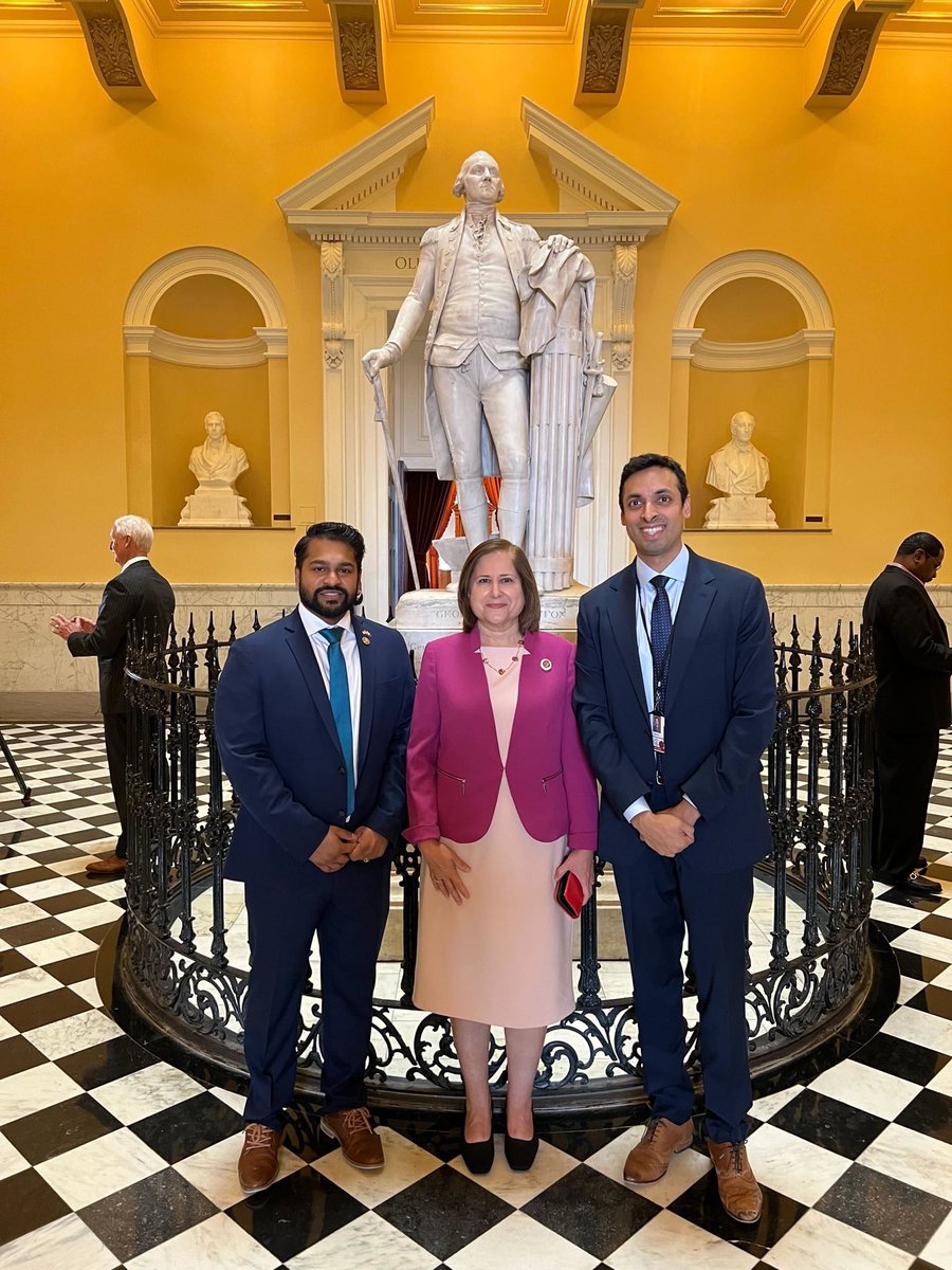 And then there were three. Very proud to note the expansion of AAPI representation in the Virginia Senate. @SuhasforVA , @SalimVASenate