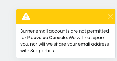 PlayBitNations's tweet photo. @AiPicovoice When trying to signup with Github https://t.co/JZpLofhv6F