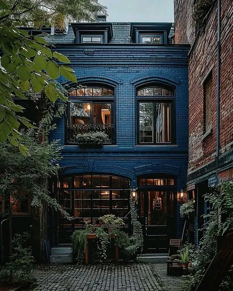 MossMarkus2's tweet photo. Tour Through A Blue Brick House By @benmyhre [IG] 🏡🔵🧱📚🌿 https://t.co/hHQ5Lc523s