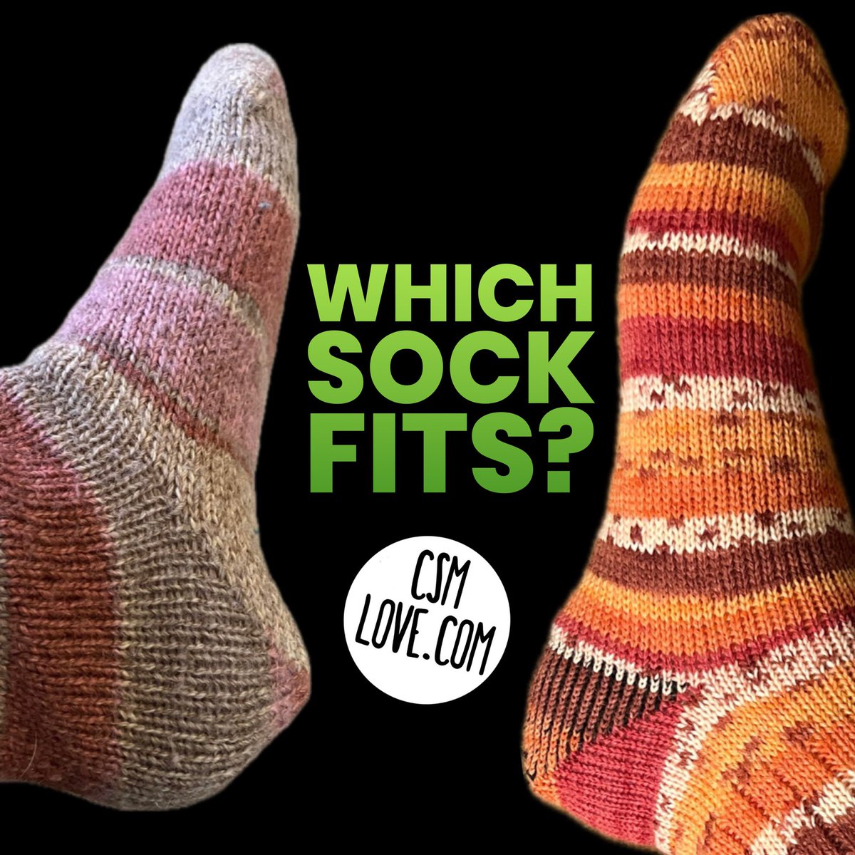 Which sock fits? Are they both correct? Does one look too wide? Too loose? Too long? Too short?
Thoughts? ;)

For more info see my website on the “Techniques” page found in menu “My Videos and Patterns. Look for “Sock Blocker” category
csmlove.com/techniques

#csm #knittedsocks