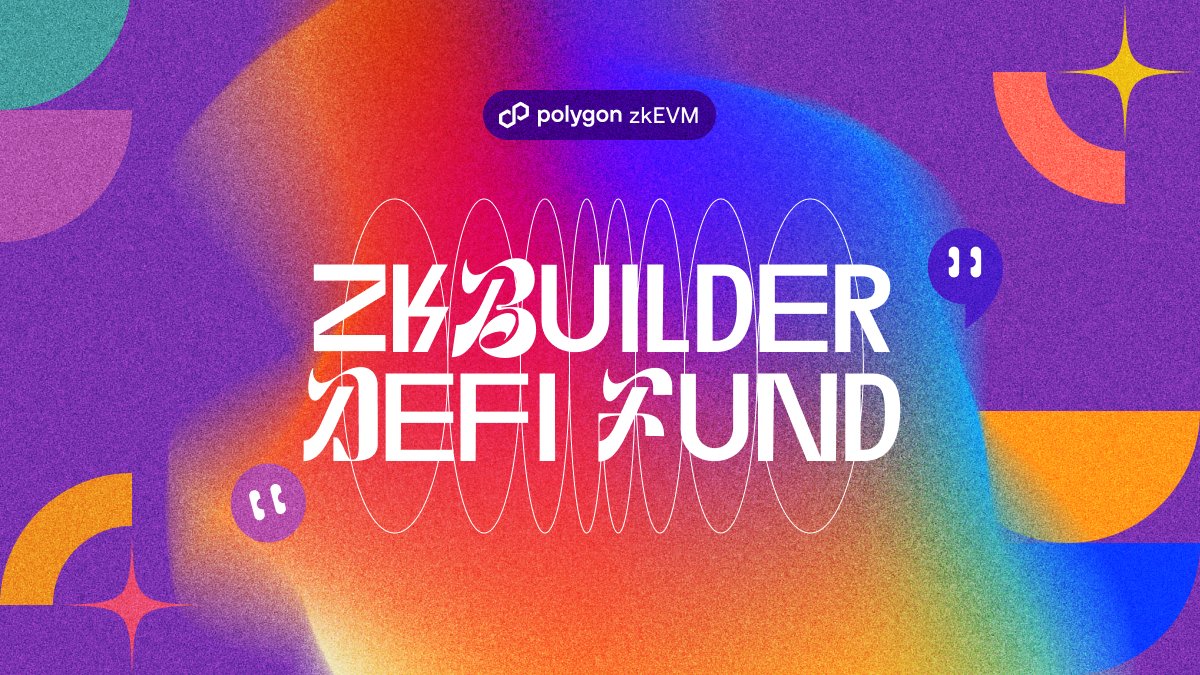 0xPolygon's tweet photo. Empowering the next wave of DeFi on Polygon zkEVM.

Introducing the zkBuilder Decentralized Grants Program, designed to support, fund, and bootstrap DeFi builders on Polygon zkEVM.

As Polygon zkEVM gears up for the next phase of growth in March, it’s important developers are provided the tools and resources needed to thrive within the ecosystem.

The grants program, offered through Polygon Village, will be one of the many resources coming to builders on Polygon zkEVM. Stay tuned for more on @0xPolygonDeFi.

Apply now: https://t.co/D1CXUCBaW6