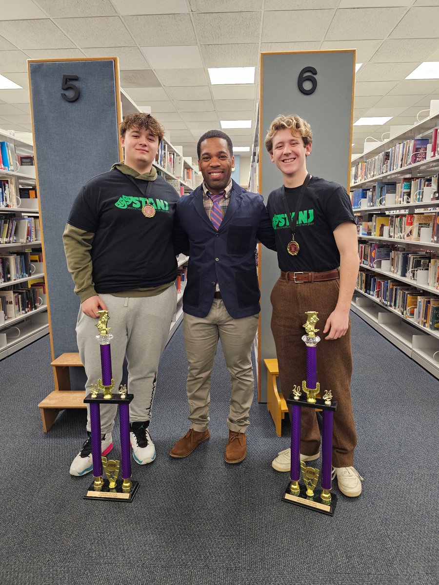 TGouraigeNPS's tweet photo. Congratulations to our theater students who won many awards this year at STANJ, including Zach Falkenstern &amp; Roman Gatti's first place and a governor's award for their improv pair performance, and our students' performance of The Diary of Anne Frank won best play! #goodstuffnvot https://t.co/QsdmPPDcgp