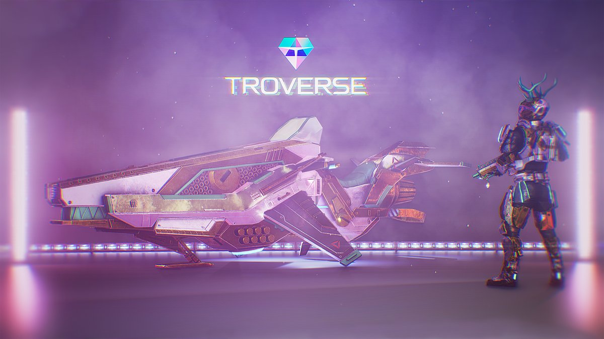 Check out the latest addition to #Troverse 💎 Who's excited to take this bad boy for a spin on the planets?! 🦈 🏍 🪐 #Game #GameFi #Metaverse #Web3 #NFT
