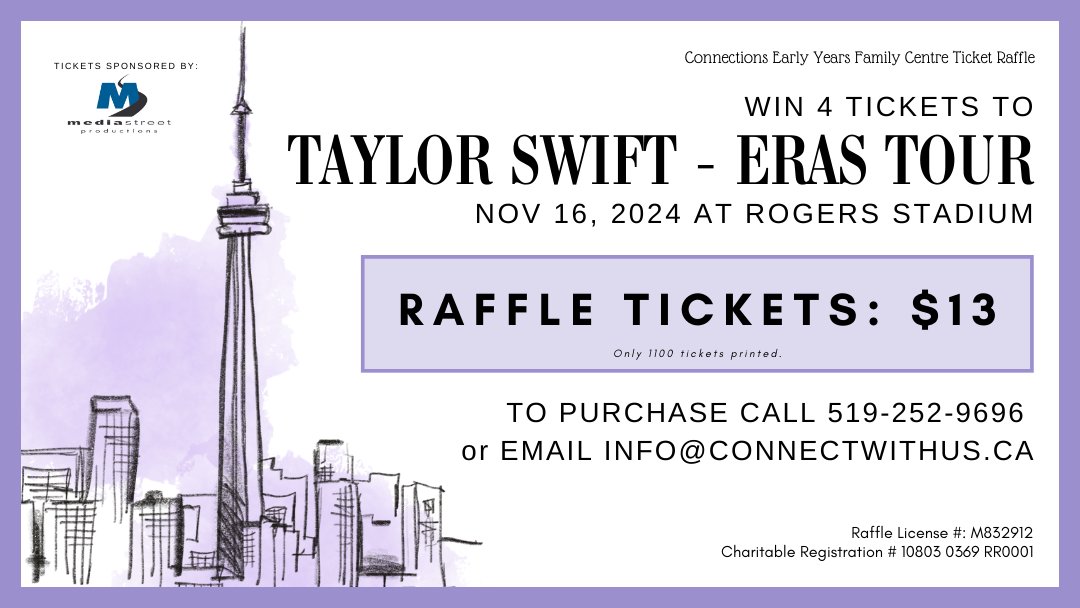 A chance to WIN (4) Taylor Swift Tickets!
