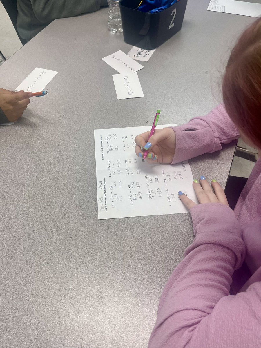 Many schools opted to stay home today because of the weather, but not Mrs. Gregg’s kids at Athens Middle. They were hard at work learning how to balance chemical equations. Very hardworking and impressive group of kids. @AMSTI4all @AMSTI_Athens @amseagles