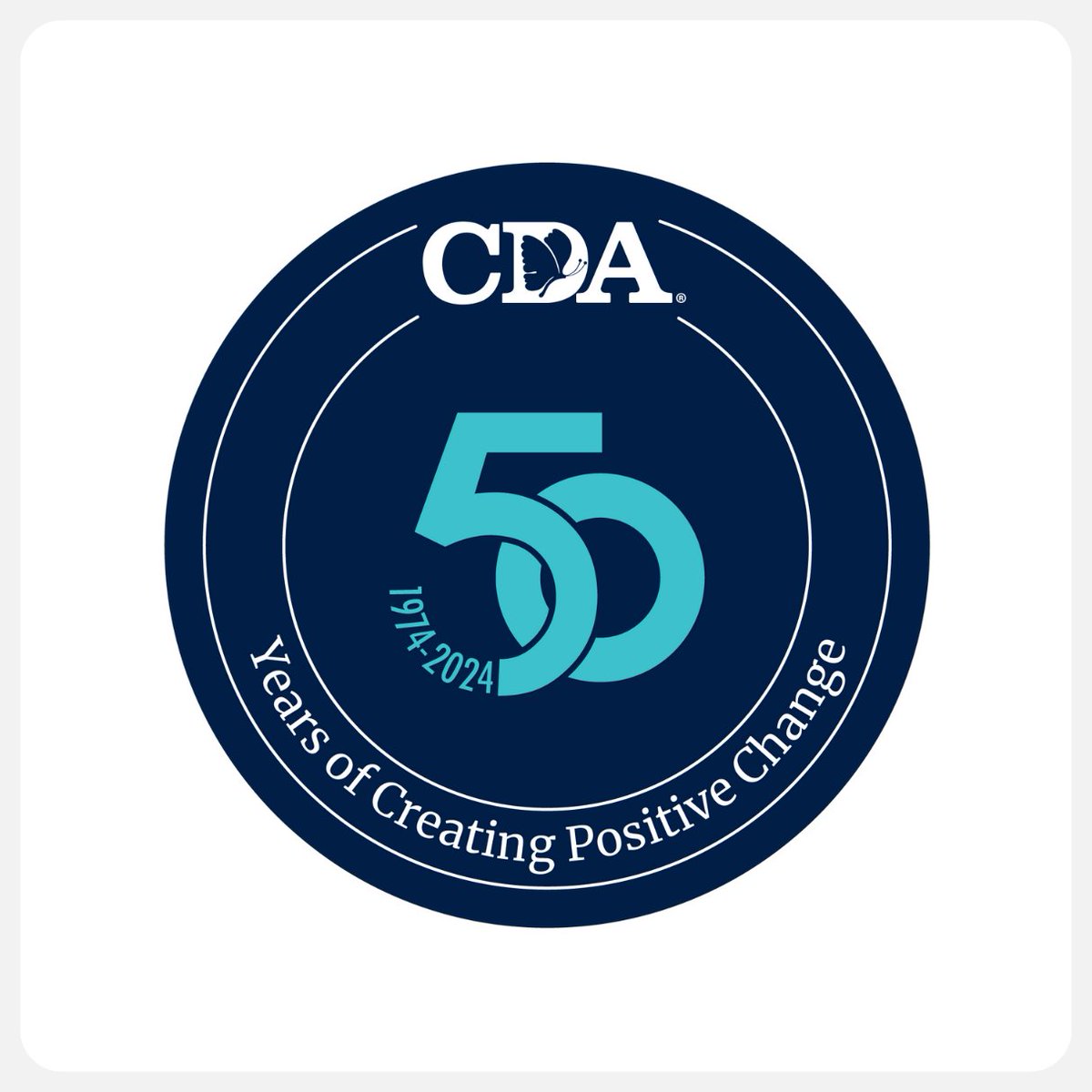 🎉 Exciting news! 2024 is a milestone year for CDA as we celebrate our 50th anniversary! 🥳To commemorate this special occasion, we are thrilled to unveil our brand new logo for the year! 💫 Join us throughout the year as we celebrate 50 years of creating positive change! #CDA50