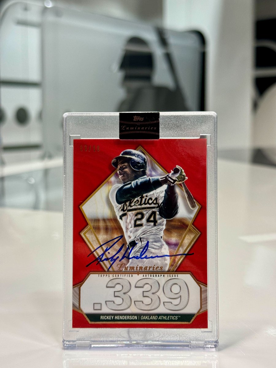 OTD in 2009, Rickey Henderson was elected to the Hall of Fame. Repost for a chance to win this /10 Rickey auto!