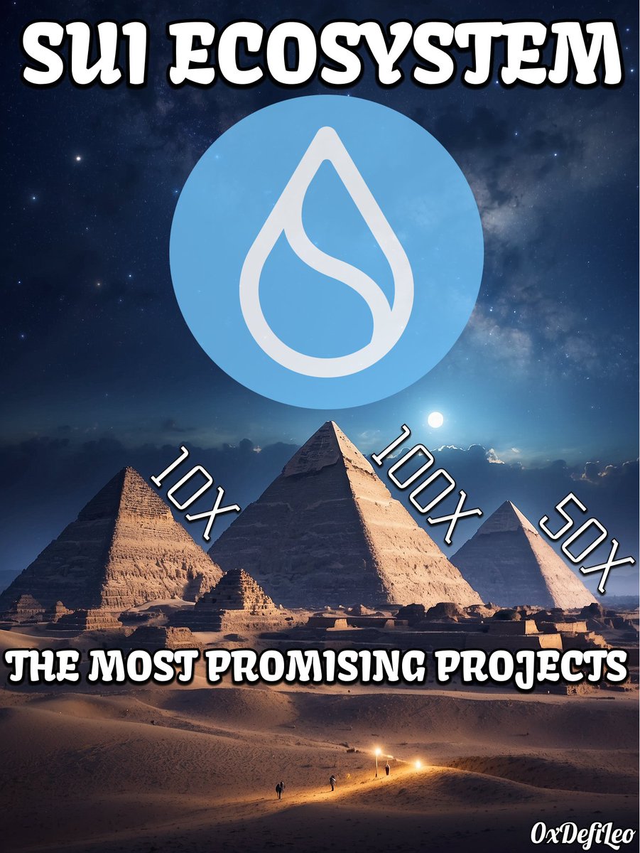 0xDefiLeo's tweet image. While $SOL dumping, projects on $SUI unstoppably giving 10-1000x daily.
Anyone can potentially make 100-1000x this bull market.
I've discovered 5 $SUI projects with enormous potential: 🧵👇