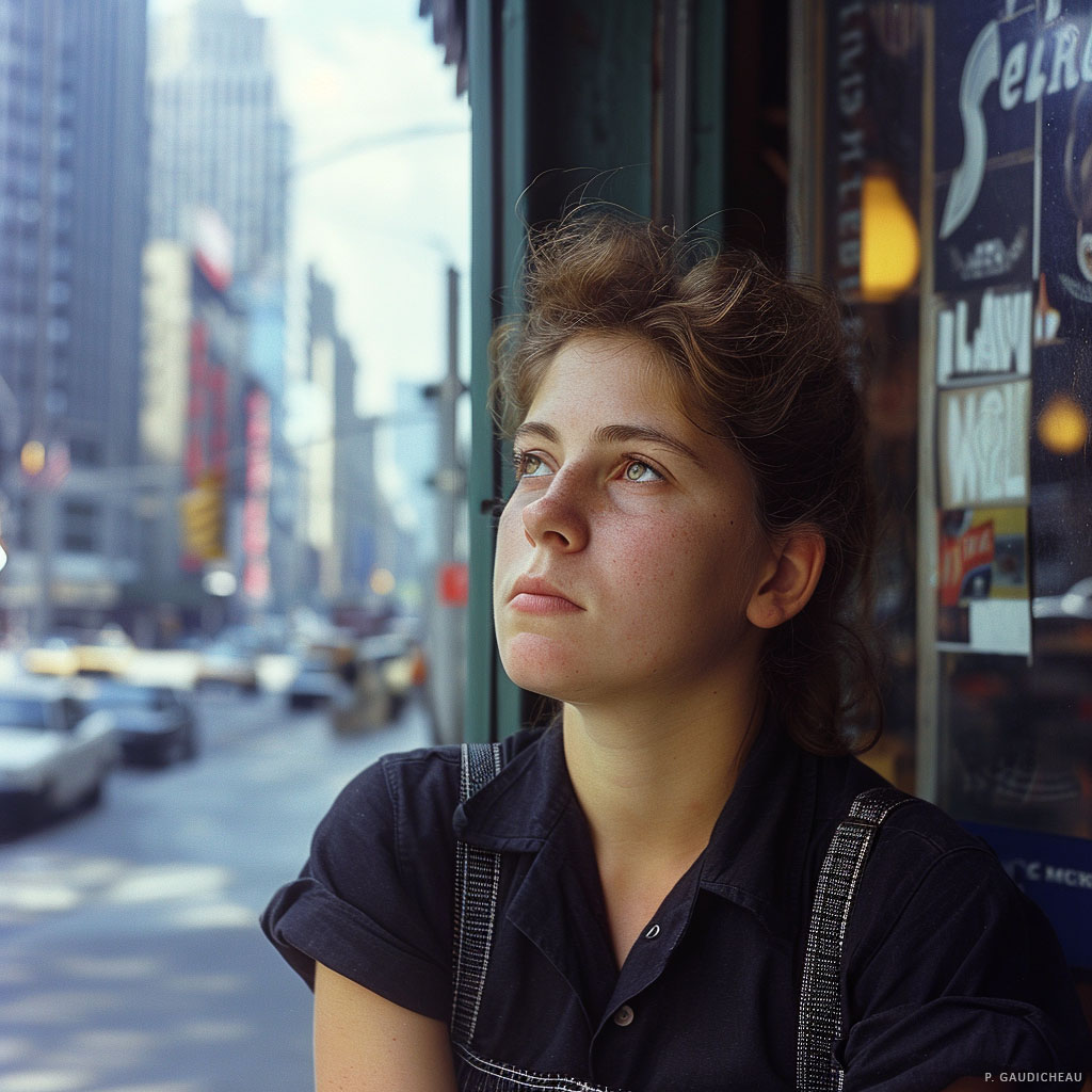 The Dreamer of Broadway
#MidJourneyV6 #AiGenerated #Ai #NYC1980s #VintageNYC #ClassicNewYork #NewYorkStories #RetroNewYork #PortraitPhotography #StreetPhotography #UrbanNostalgia #CityLife