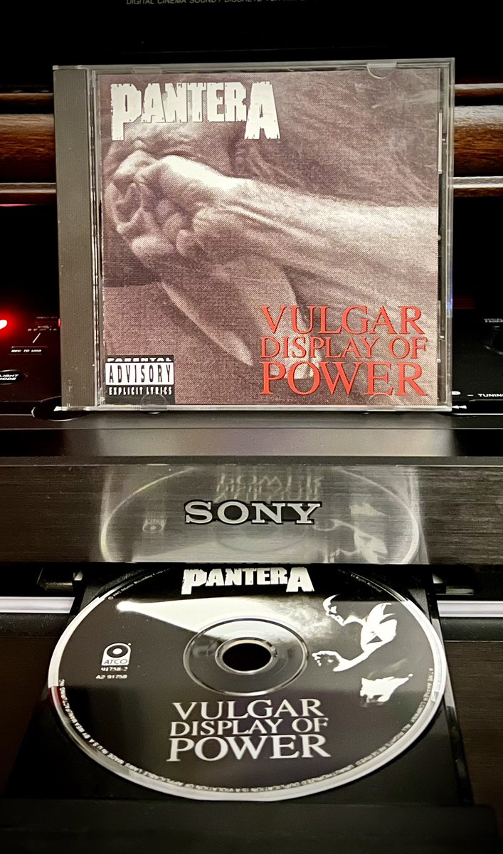That last selection put me in the mood for a crusher… Happy weekend my friends!
🔊🎶🤘💀🤘

#NowPlaying #Pantera #VulgarDisplayOfPower #PhysicalMusic