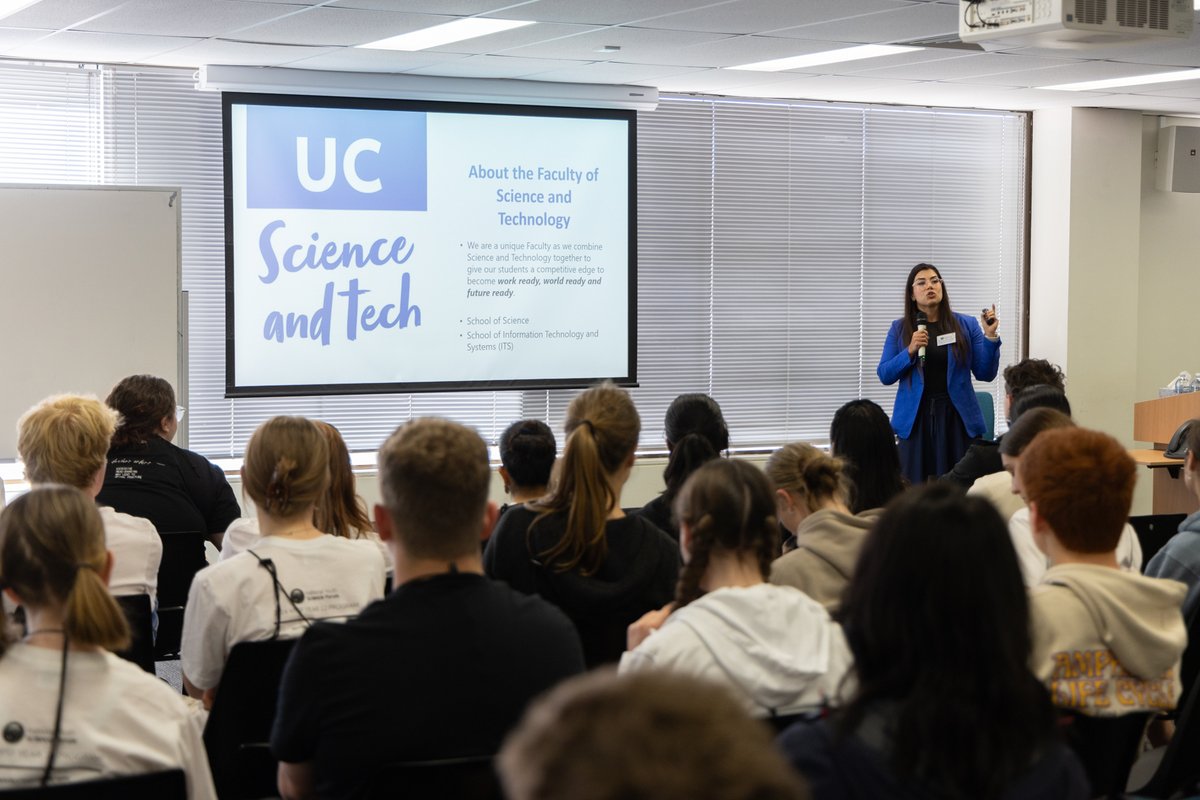 Thank you to @UniCanberra for joining us at the Careers Day session of the 2024 NYSF Year 12 Program in Canberra! “The SciTech Course is a combination of Science and Technology, which is unique in that it will give you an edge to become work ready, world ready and future ready.”