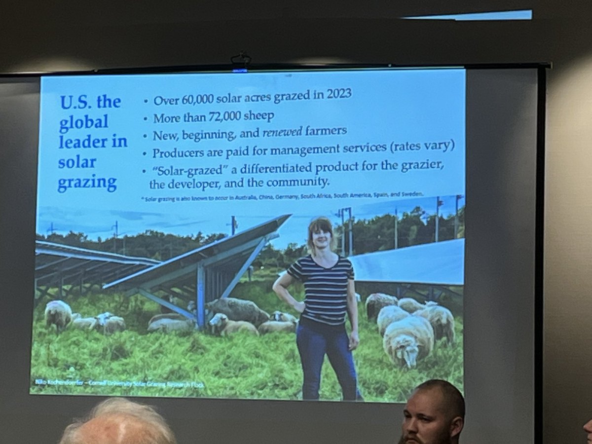DougEdge70's tweet photo. Learned about solar grazing @americansheepindustry conference. https://t.co/EVySpcvsjd