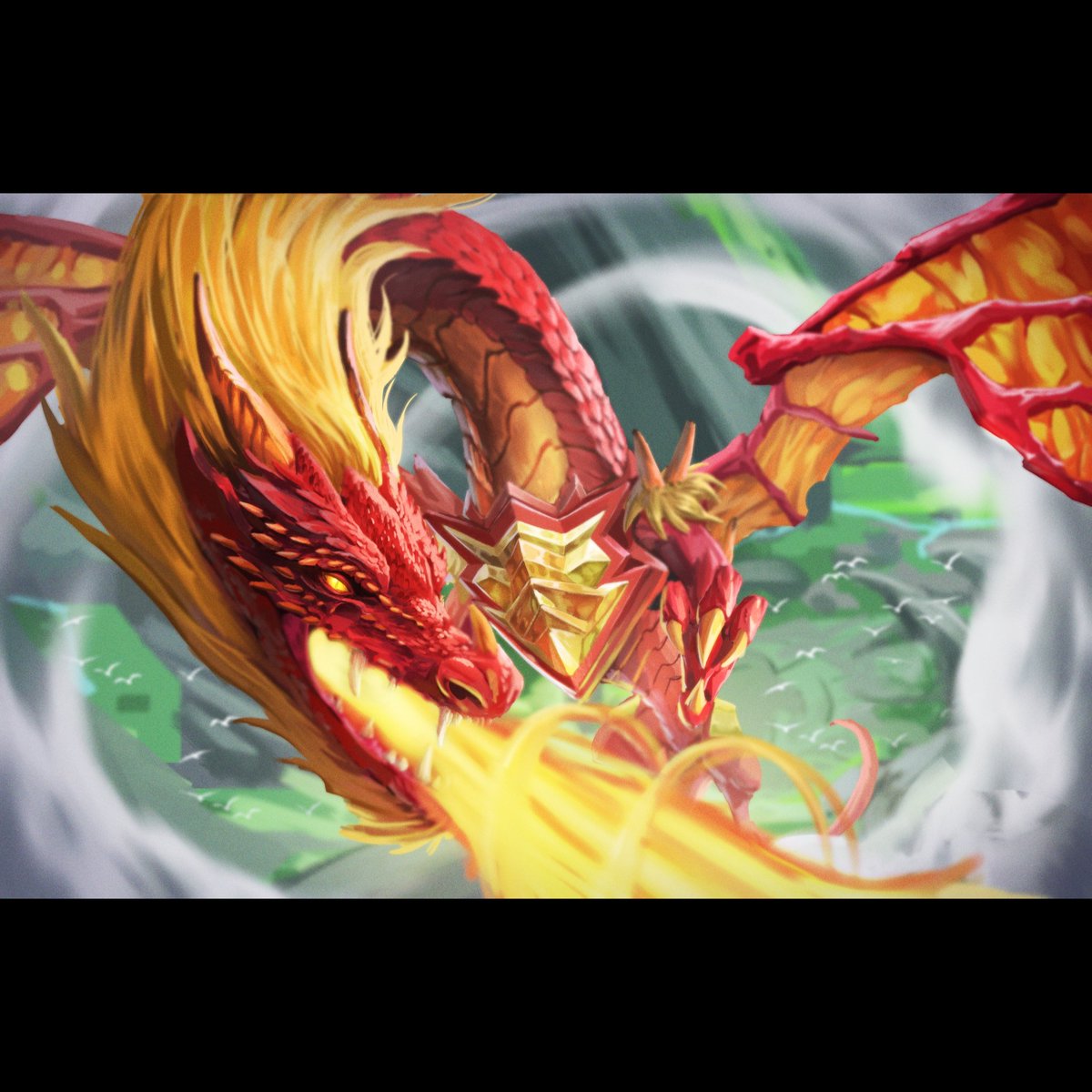sushininjha's tweet image. RedDragon commission

#illustration #dragondesign #Dragon #dragons #reddragon
#illustrationartist #art