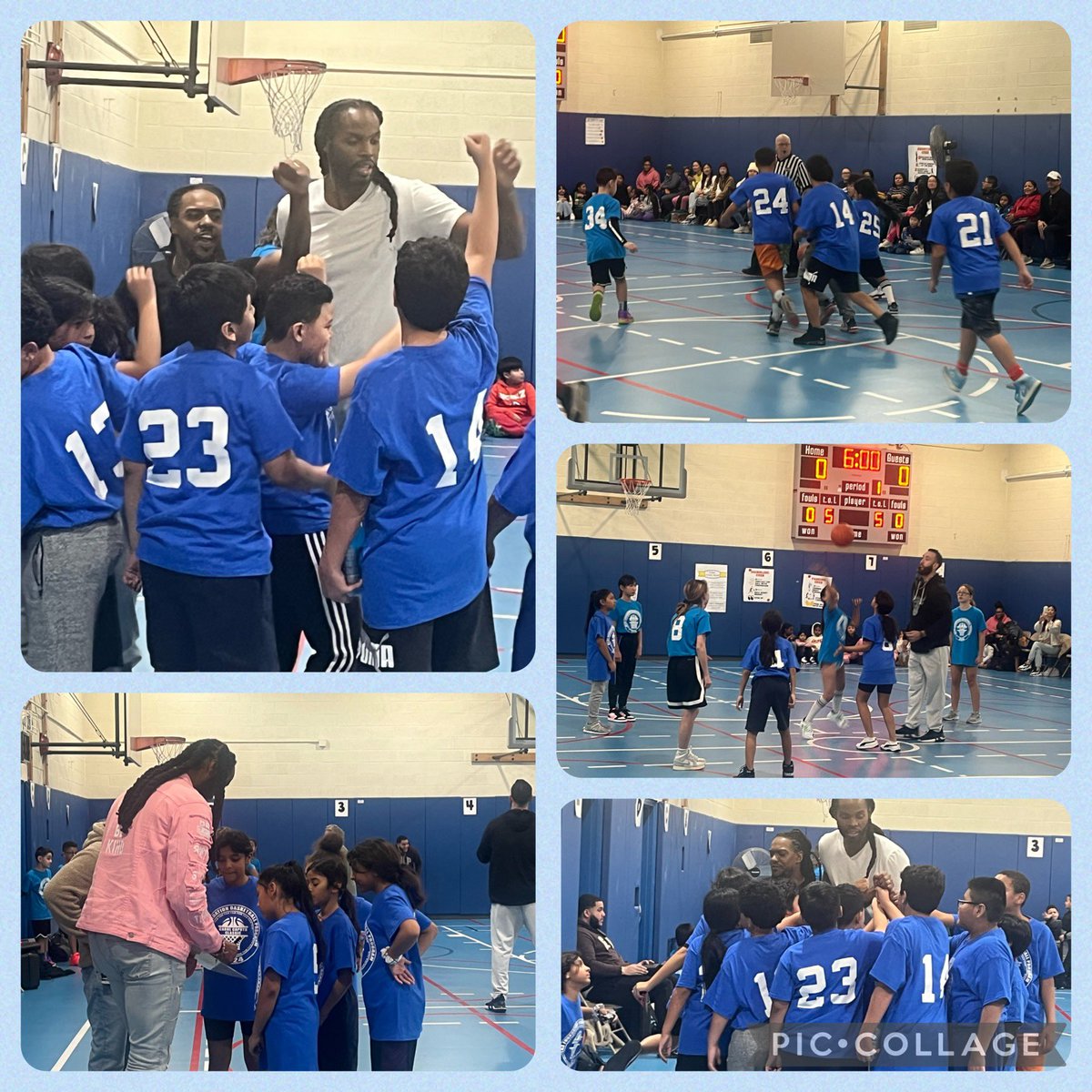 Such a great afternoon cheering on our boys & girls basketball team @PS16School @PS10FortHill We had a great game against @50PublicSchool 🏀 🐾🐘