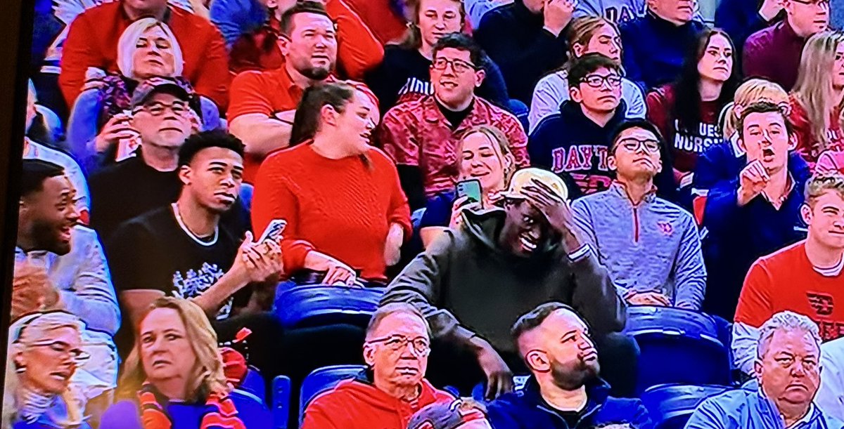 A few Pitt players at the Duquesne/Dayton game to support former teammate Nate Santos
