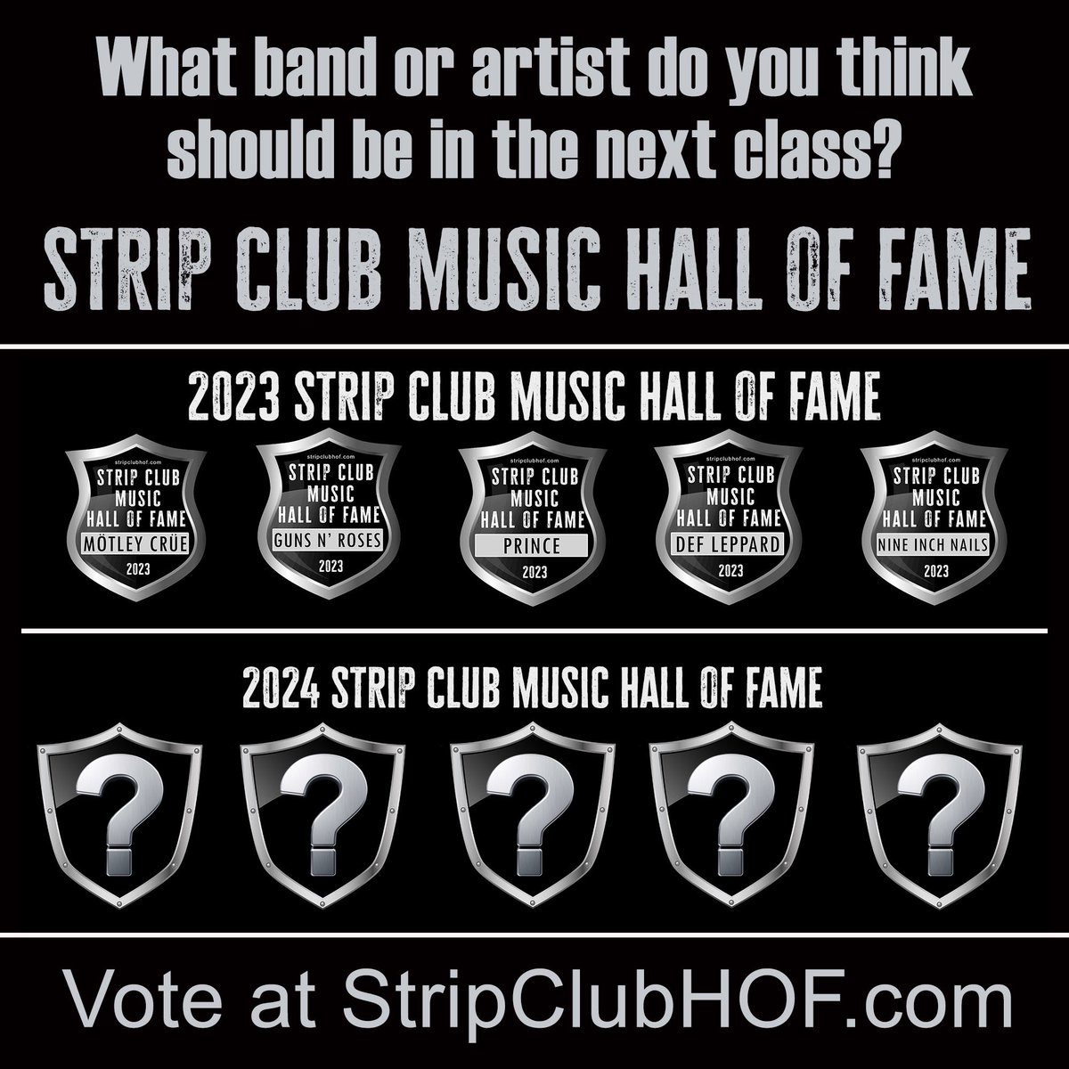 Who should be in the next Strip Club MUSIC Hall of Fame? You have a vote! stripclubhof.com. #halloffame #pandatop20 #pandaoffthecharts <a href="/PantheonPods/">Pantheon Media - Where Fans Belong</a>