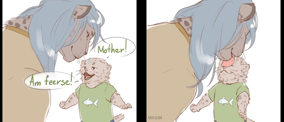 Absolem0's tweet image. can't wait to see baby hrothgars #ffxiv