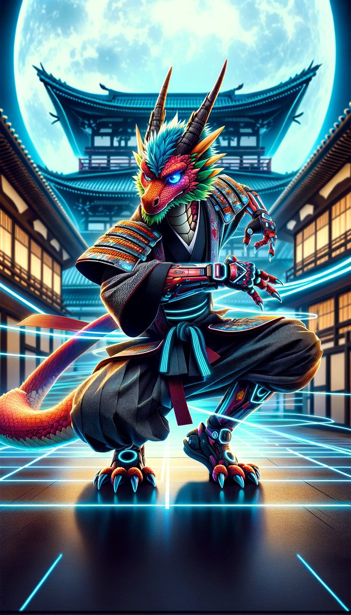 Axon_Exaltation's tweet photo. 1k followers well earned, @rizzen_wolf! Here's my contribution to #MMAiChallenge. https://t.co/y92seDEwmP