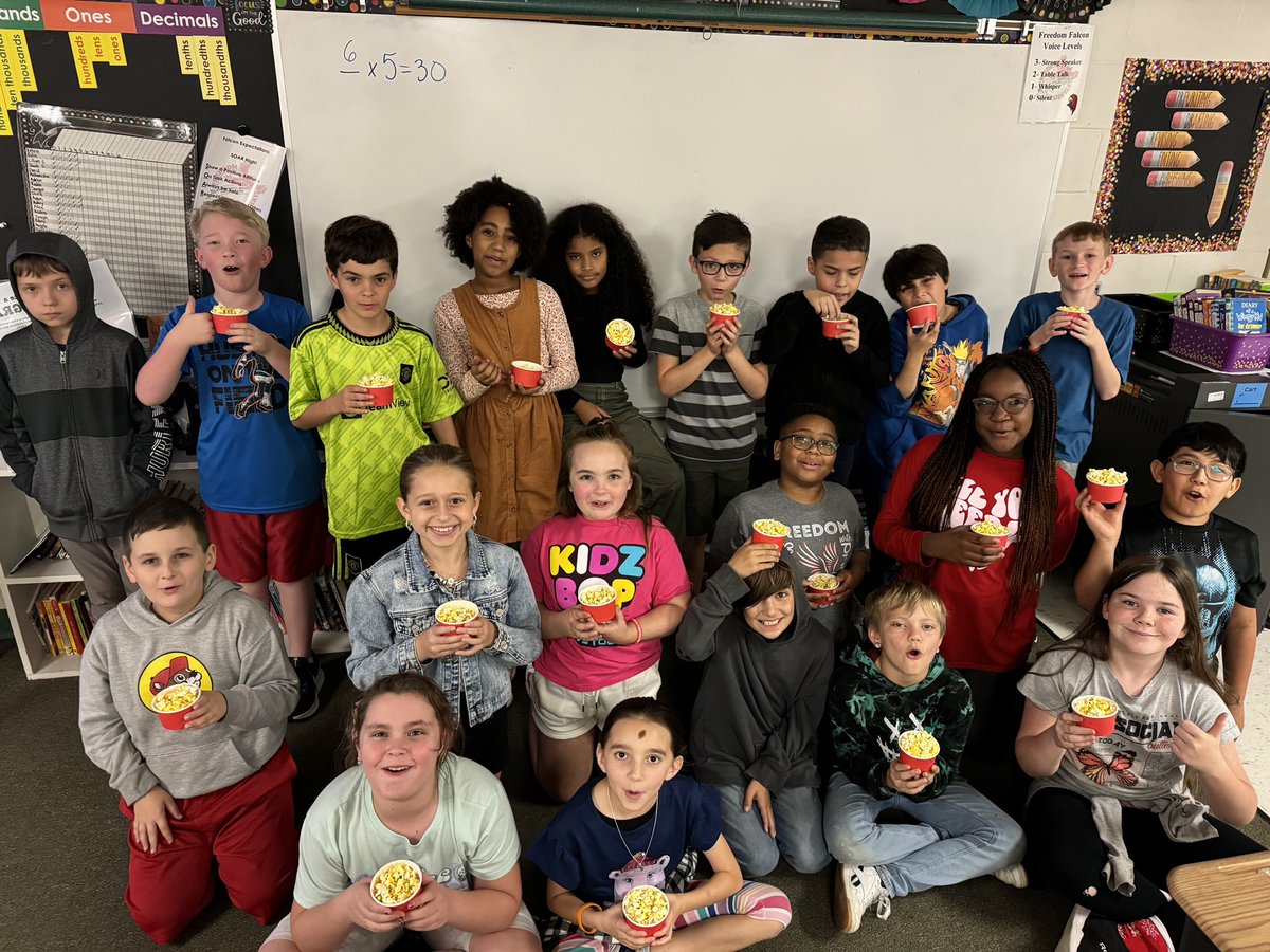 Today we celebrated some of our Winter Break Challenge Winners. Our Nearpod Challenge Participants enjoyed an ice cream party and Mrs. Richard’s class enjoyed a popcorn party for winning the Reflex Challenge! Way to keep those minds working during Winter Break, Falcons!