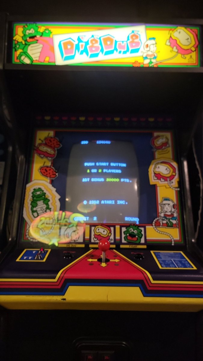 Dig dug got a new joystick today! It feels so fresh