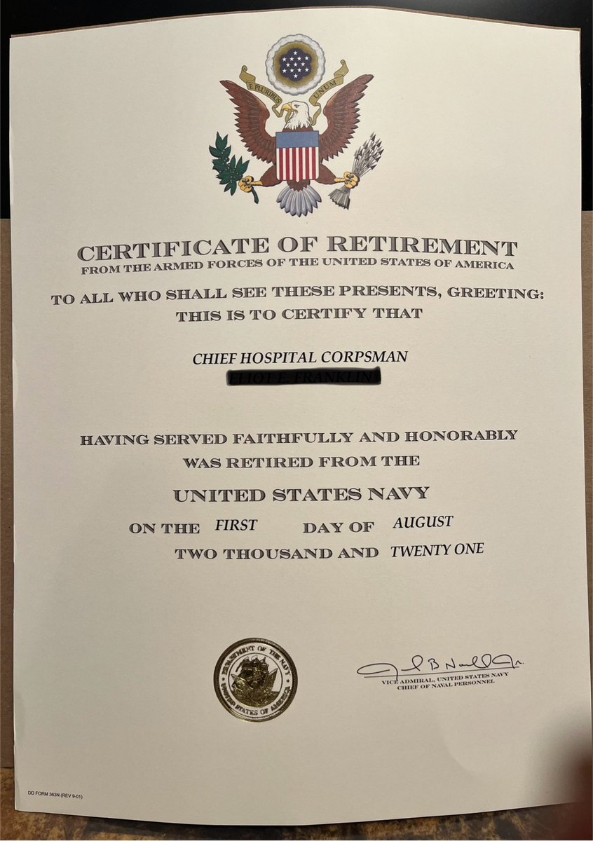 ART_PHully_FwdX's tweet photo. What a nice surprise!
Came in the mail today,
it only took 2.5 years to get here.
#usnavy #USNRetired #usveterans #NavyChiefNavyPride #bethebest https://t.co/uwoksaNZns