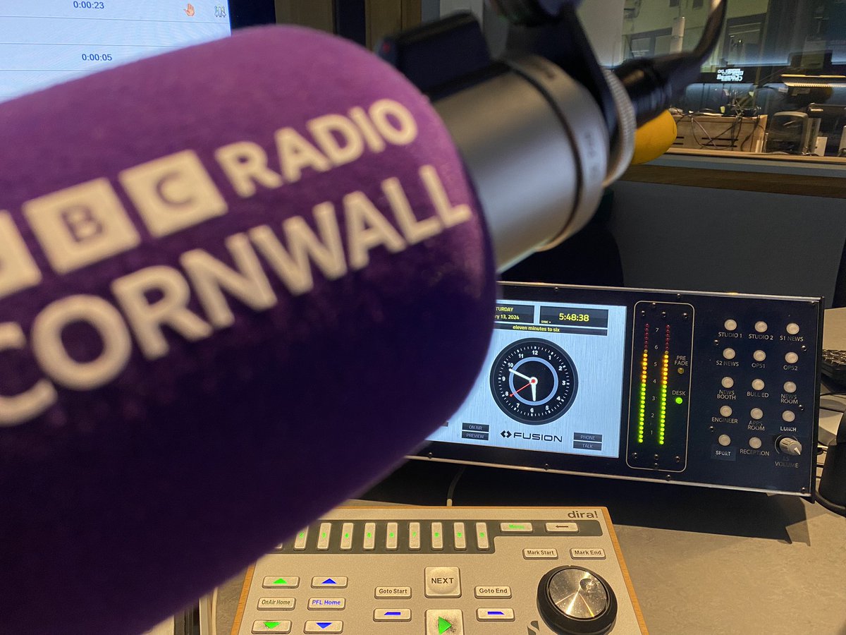 An early start to the day on @BBCCornwall this morning. Hope you can join me!