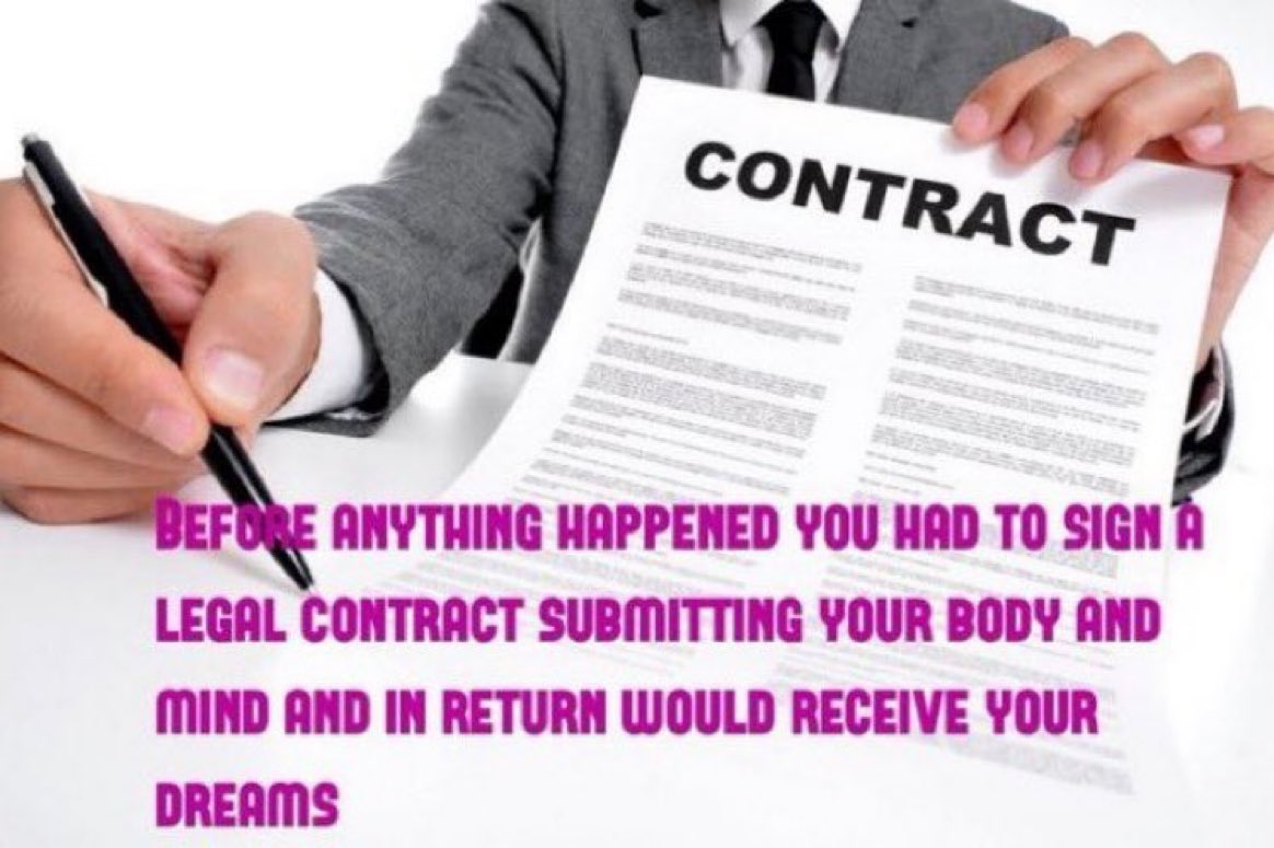 Retweet and send me a message to sign a contract with me