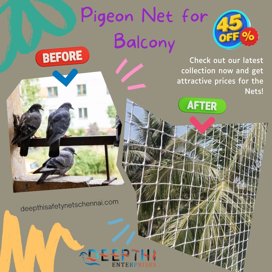 DeepthiEnt97508's tweet image. Create a bird-free zone on your balcony with our durable Pigeon Net. 🚫🐦 Enjoy uninterrupted moments of relaxation and protect your space from unwanted mess. Deepthi Safety Nets Chennai has got you covered!
deepthisafetynetschennai.com/pigeon-nets-fo…
#DeepthiSafetyNets #PigeonNet #BalconyProtection
