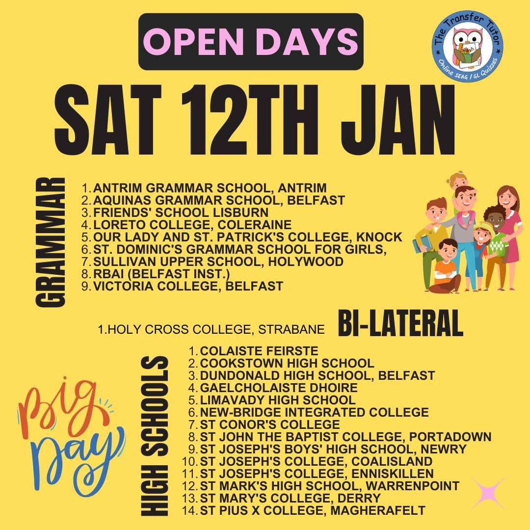 TransferTutorHQ's tweet image. Big day for school open days so get out and see them and have a great time.
Full list here: thetransfertutor.co.uk/open-days-nigh…