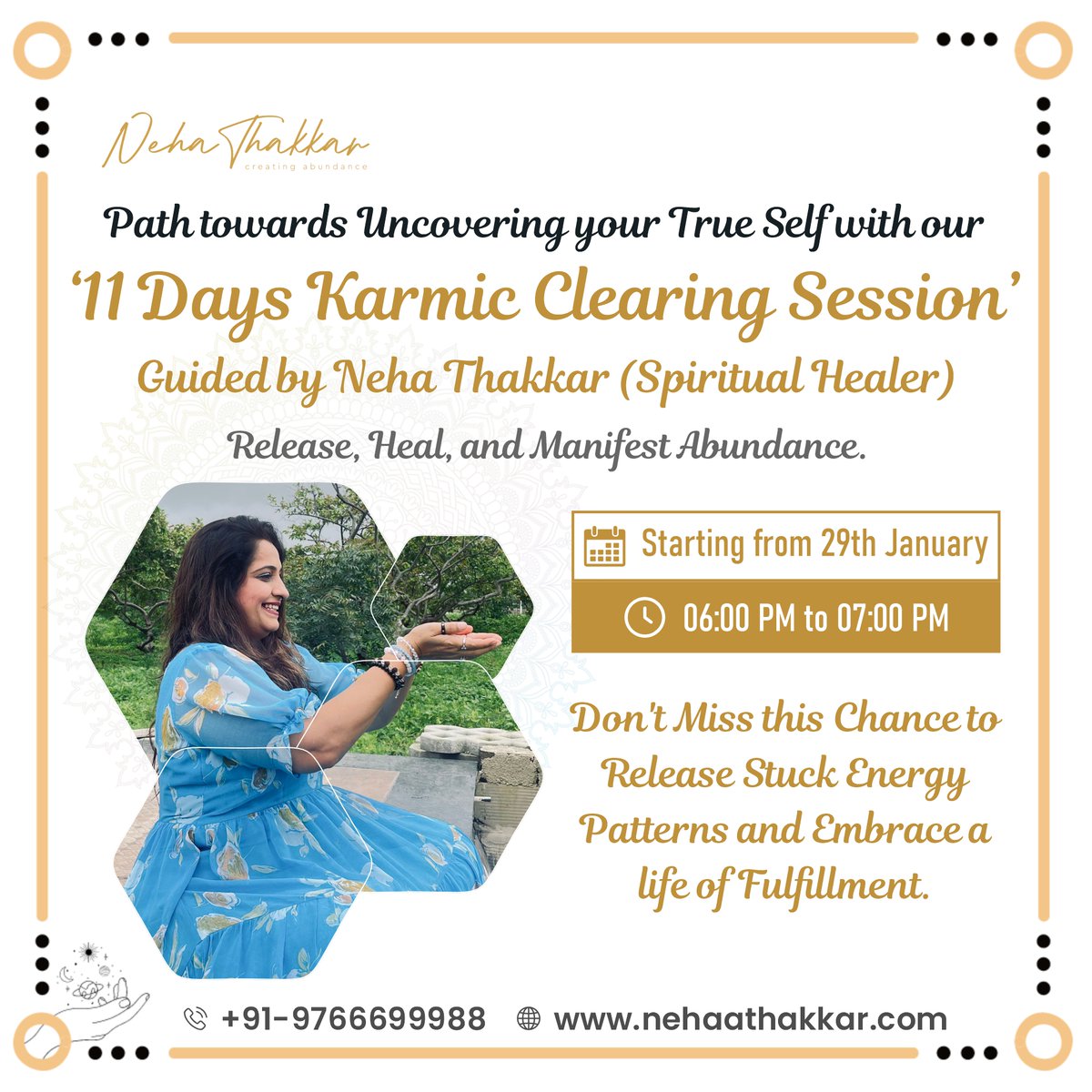Remove Stuck Energy Patterns & Enjoy Complete Abundance! Instagram instagram.com/nehathakkar_cr… Facebook facebook.com/nehathakkarcre… #KarmicClearing #SpiritualHealing #AbundanceJourney #NehaThakkar
