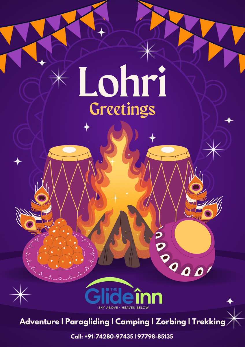 TGlideinn's tweet photo. Lohri Greetings from The Glide Inn
- Book your next adventure at The Glide Inn!
📷Website:- https://t.co/Dmt3rIm8Vw
#theglideinnshimla #Theglideinnjunga #adventuretime #theglideinjunga #glidein #ParaglidingInShimla #theglidein #theglidein #shimla #junga #camping #paragliding https://t.co/wpjMBxP15g