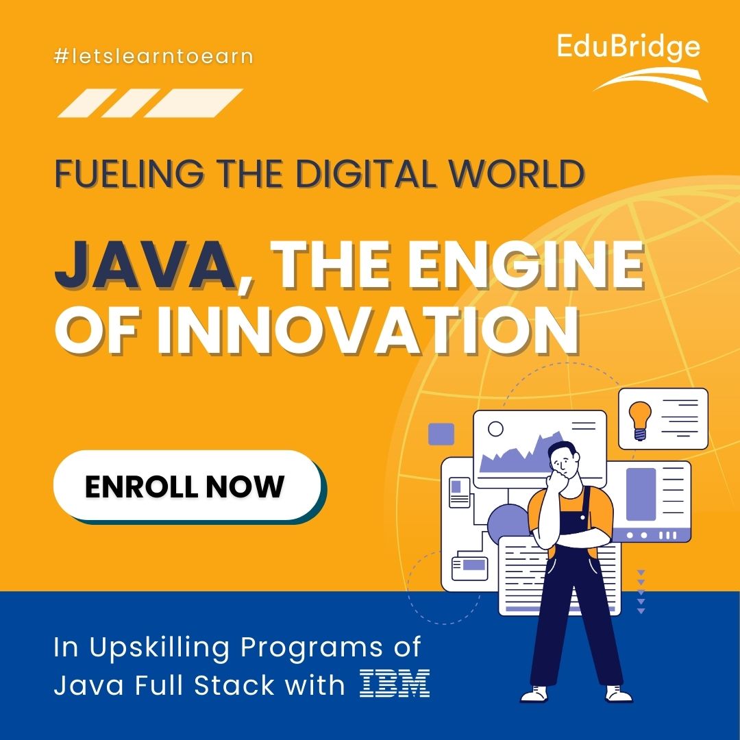 EduBridgelearn's tweet image. Ignite your journey into the digital realm with Java, the powerhouse of innovation.

Join now @ bit.ly/3KQZMZmto be at the forefront of digital excellence.

#JavaCollections #CollectionFramework #DesignPatternsJava #JavaLanguage #JavaFullStackDeveloper #HybridInheritance