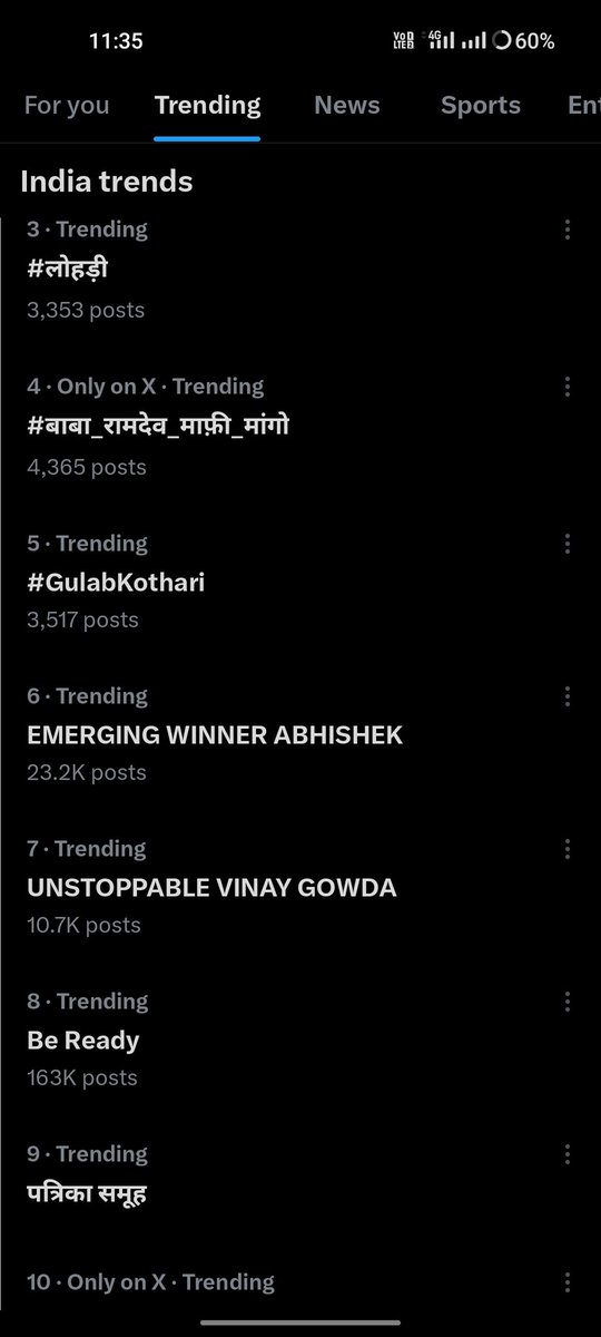 KiranMessi13's tweet photo. #bbk10 winner 🏆 and #bbk17 Hindi winner 🏆trending together 🐘🏆
"UNSTOPPABLE VINAY GOWDA" https://t.co/4g6ZPOyrCA