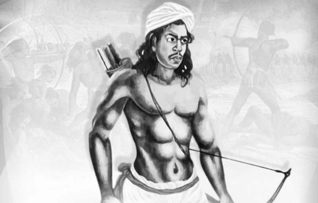 HistoryArtUPSC's tweet photo. Tributes to Indian tribal freedom fighter Tilka Majhi on his death anniversary.

He was the first Adivasi leader from Santal Community.

He organized the Adivasis to form an armed group to fight against the resource grabbing and exploitation of British. https://t.co/bJBuabLFa7