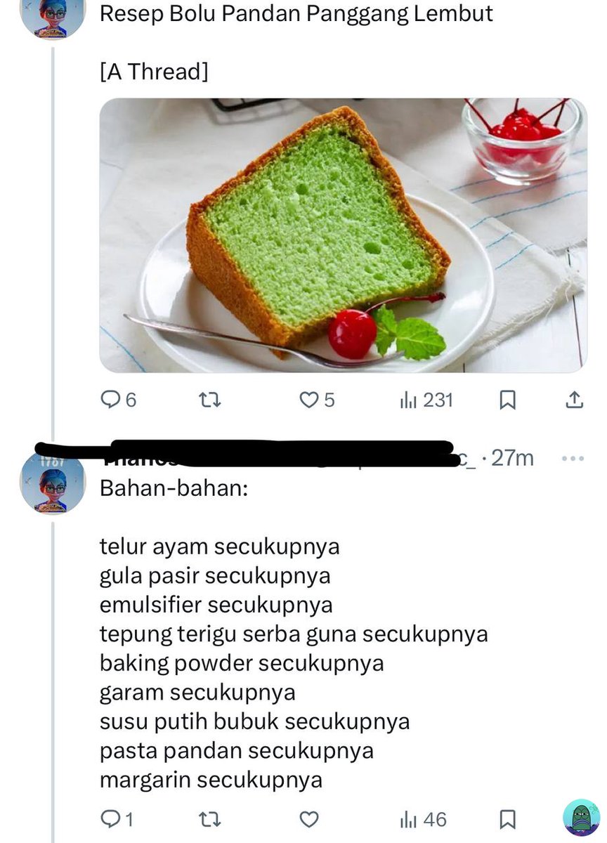 sederhana tapi baker marah 💚