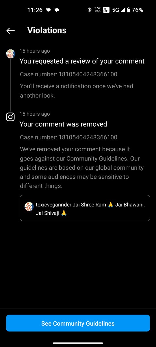 Rohirrimp's tweet photo. @Meta @instagram @BJP4India  what is the problem in these comments? Why am I being blocked when racist and hate speech comments are being allowed on Instagram. Pro Modi Government comments are being blocked. Too much hate speech against Modi Ji, BJP, Hinduism and sanatan is ok? https://t.co/3SUIbmAx0Y
