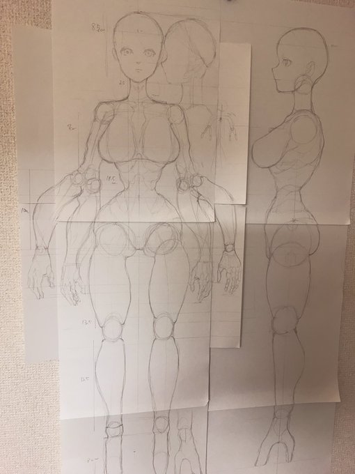 図面なんとなく出来たので関節の試作やる