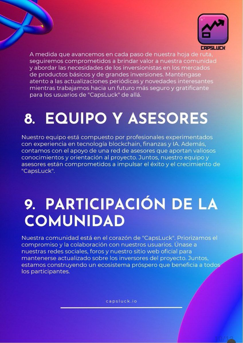 amor_doge's tweet photo. El token #CapsLuck denominado $CPK , cuenta con un modelo tokenemico cuidadosamente estructurado para garantizar la equidad ⚖️, la sostentabilidad y participación generalizada 🪙💰💎📈
https://t.co/szZugsbeu6
@capslucktoken
https://t.co/xzTfDySPh0 https://t.co/J1wjGCHZzs
