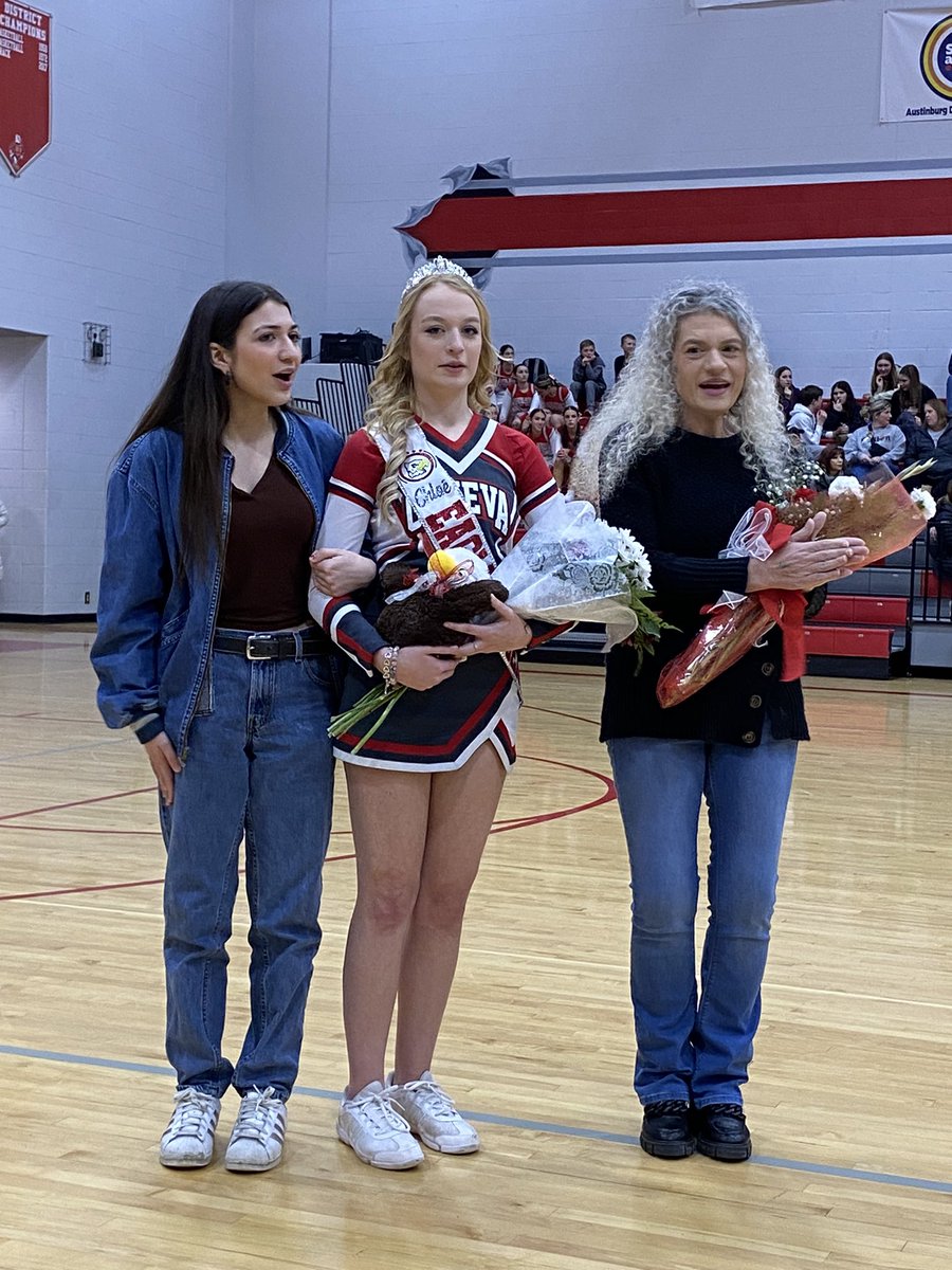 Congratulations to our senior basketball player and cheerleaders!