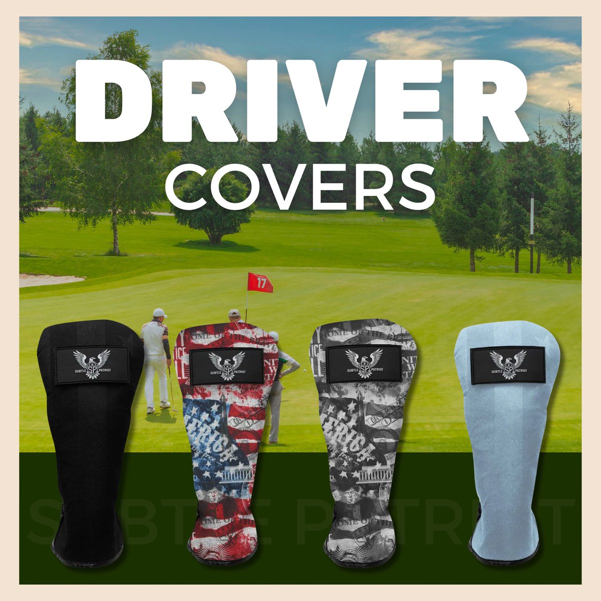 PatriotSubtle's tweet photo. COVERS ⛳️ 

Drive &amp; putt your patriotism to the green! 🏌️‍♂️

Until the end of the month… 40% OFF SITE WIDE! 
Use Code: “HELLO2024” at checkout ���

#subtlepatriot #drivercover #puttercover #golf #golfequipmentreview #golfing #golfersauthority #golflife #golfgram #golfdiscount https://t.co/vkEMkA62L3